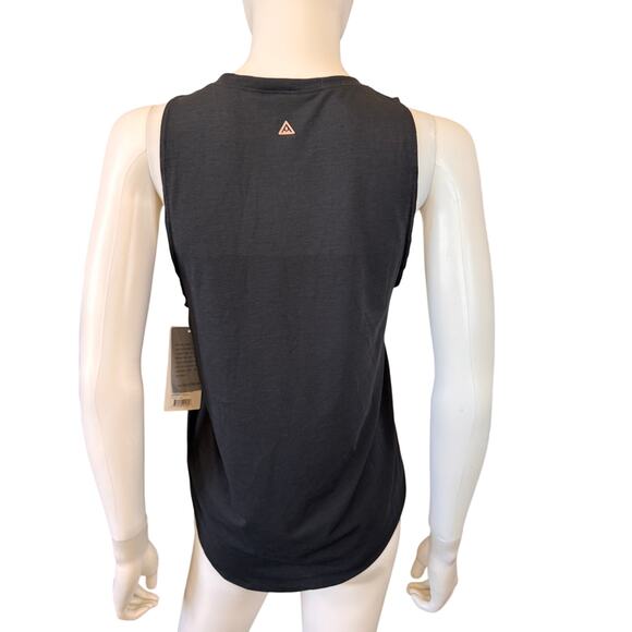 NWT ANOOK Athletics Charcoal Black Devyn Maternity Sports Tank Top Size S - Picture 3 of 7